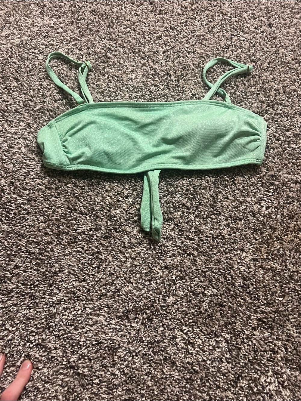Hang Ten Mint Green Bandeau Swim Top with Straps